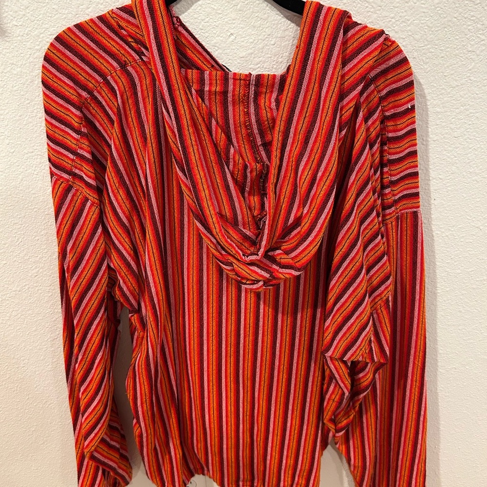 Colorful Striped Button-Up Top - Picture 2 of 2